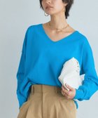 【ピエロ/Pierrot】のRASW 多機能Vネックルーズニット 人気、トレンドファッション・服の通販 founy(ファニー) ファッション Fashion レディースファッション Fashion for Women トップス・カットソー Cut & Sew Tops ニット Knit Tops & Sweaters Vネックトップス V-Neck Tops / V-Cut Neckline Shirts ウォッシャブル Machine Washable プチプライス・低価格 Affordable / Budget Price ルーズ Loose, Oversized エレガント 上品 Elegant 定番 Standard, Basic Item thumbnail 166cm / ターコイズ / M|ID: prp329100004880747 ipo3291000000036428556