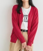【ピエロ/Pierrot】の【接触冷感/UV/ウォッシャブル】Vネックカーディガン 人気、トレンドファッション・服の通販 founy(ファニー) ファッション Fashion レディースファッション Fashion for Women トップス・カットソー Cut & Sew Tops カーディガン・羽織り Layered Style Cardigans Vネックトップス V-Neck Tops / V-Cut Neckline Shirts 送料無料 Free Shipping ウォッシャブル Machine Washable カーディガン Cardigan, Knitwear スタンダード Standard, Basic プチプライス・低価格 Affordable / Budget Price エレガント 上品 Elegant thumbnail 162cm / レッド / M|ID: prp329100004880764 ipo3291000000036428614