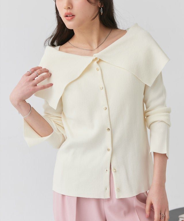 【ピエロ/Pierrot】の多機能2wayケープ風ニット インテリア・キッズ・メンズ・レディースファッション・服の通販 founy(ファニー) 　ファッション　Fashion　レディースファッション　Fashion for Women　トップス・カットソー　Cut & Sew Tops　ニット　Knit Tops & Sweaters　おすすめ　Recommended / Our Picks　ウォッシャブル　Machine Washable　デニム　Denim, Jeans Material　プチプライス・低価格　Affordable / Budget Price　ボトム　Bottoms, Lower Wear　ワイド　Wide, Wide Fit　エレガント 上品　Elegant　抗菌　Antibacterial, Bacteria-Resistant　160cm / オフホワイト / M|ID: prp329100004880772 ipo3291000000036428641