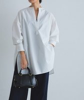 【ピエロ/Pierrot】のRASW ノーカラースキッパーチュニック 人気、トレンドファッション・服の通販 founy(ファニー) ファッション Fashion レディースファッション Fashion for Women トップス・カットソー Cut & Sew Tops おすすめ Recommended / Our Picks カフス Cuff Design プチプライス・低価格 Affordable / Budget Price エレガント 上品 Elegant |ID:prp329100004886604
