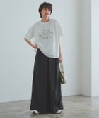 【ピエロ/Pierrot】のRASW 【コーデセット】ロゴT×プリーツパンツset 166cm / オフホワイト×ブラック / M|ID: prp329100004886629 ipo3291000000036820905