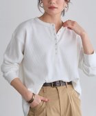 【ピエロ/Pierrot】のワッフルヘンリーネックカットソー 163cm / オフホワイト / M|ID: prp329100004886660 ipo3291000000037057622