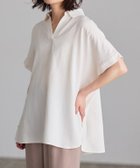 【ピエロ/Pierrot】のリネンタッチスキッパーオーバーブラウス 人気、トレンドファッション・服の通販 founy(ファニー) ファッション Fashion レディースファッション Fashion for Women トップス・カットソー Cut & Sew Tops シャツ・ブラウス・オフィスカジュアル Elegant Blouses & Button-Ups スキッパー Skipper, Open Collar バランス Balance, Style Balance プチプライス・低価格 Affordable / Budget Price リネン Linen, Linen Fabric thumbnail 163cm / アイボリー / M|ID: prp329100004886662 ipo3291000000036484884