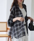 【ピエロ/Pierrot】のシアーチェックオーバーシャツ 167cm / A / ブラック / M|ID: prp329100004890452 ipo3291000000037388264