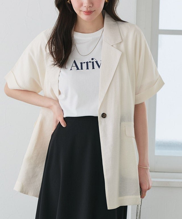 【ピエロ/Pierrot】の接触冷感シアーオーバージャケット ジャケット レディース インテリア・キッズ・メンズ・レディースファッション・服の通販 founy(ファニー) 　ファッション　Fashion　レディースファッション　Fashion for Women　アウター　Coat / Outerwear Collection　レディースジャケット・軽アウター　Jackets　送料無料　Free Shipping　シアー　Sheer, See-Through　シンプル　Simple, Minimal　ジャケット　Jacket, Outerwear　タンク　Tank Top, Sleeveless Top　デニム　Denim, Jeans Material　フロント　Front, Front Design　プチプライス・低価格　Affordable / Budget Price　ワイド　Wide, Wide Fit　167cm / アイボリー / M|ID: prp329100004898720 ipo3291000000036649262