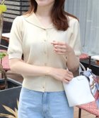 【ピエロ/Pierrot】のセーラーカラーニット 163cm / アイボリー / M|ID:prp329100004904338