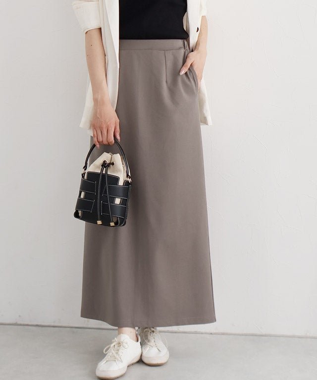 【ピエロ/Pierrot】のストレスフリーな着心地ストレッチIラインスカート インテリア・キッズ・メンズ・レディースファッション・服の通販 founy(ファニー) 　ファッション　Fashion　レディースファッション　Fashion for Women　スカート　Skirts　送料無料　Free Shipping　カットソー　Cut and Sewn Top　ストレッチ　Stretch, Stretchy Fabric　プチプライス・低価格　Affordable / Budget Price　163cm / モカブラウン / M|ID: prp329100004909430 ipo3291000000036776380