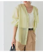 【ピエロ/Pierrot】の【一部予約】選べるデザインシアーシャツ トップス レディース 人気、トレンドファッション・服の通販 founy(ファニー) ファッション Fashion レディースファッション Fashion for Women トップス・カットソー Cut & Sew Tops シャツ・ブラウス・オフィスカジュアル Elegant Blouses & Button-Ups 送料無料 Free Shipping カフス Cuff Design シアー Sheer, See-Through シャーリング Shirring, Ruched プチプライス・低価格 Affordable / Budget Price thumbnail 162cm / 芽吹きの朝 / イエロー / Btype / M|ID: prp329100004909443 ipo3291000000036776455