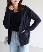 【ピエロ/Pierrot】の接触冷感/UVダブルジップパーカー 人気、トレンドファッション・服の通販 founy(ファニー) ファッション Fashion レディースファッション Fashion for Women トップス・カットソー Cut & Sew Tops レディースパーカー・カジュアルフーディー Casual Hoodies & Sweatshirts 送料無料 Free Shipping プチプライス・低価格 Affordable / Budget Price thumbnail 163cm / ネイビー / M|ID: prp329100004913235 ipo3291000000036820583