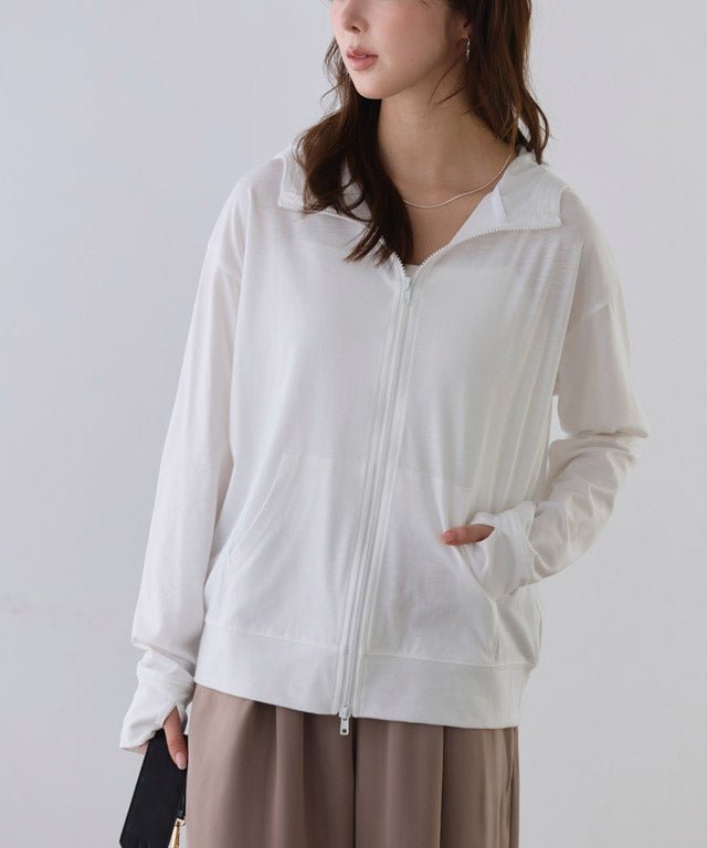 【ピエロ/Pierrot】の接触冷感/UVダブルジップパーカー インテリア・キッズ・メンズ・レディースファッション・服の通販 founy(ファニー) ファッション Fashion レディースファッション Fashion for Women トップス・カットソー Cut & Sew Tops レディースパーカー・カジュアルフーディー Casual Hoodies & Sweatshirts 送料無料 Free Shipping プチプライス・低価格 Affordable / Budget Price 163cm / オフホワイト / M|ID: prp329100004913235 ipo3291000000036820585