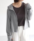 【ピエロ/Pierrot】の接触冷感/UVショートジップパーカー 人気、トレンドファッション・服の通販 founy(ファニー) ファッション Fashion レディースファッション Fashion for Women トップス・カットソー Cut & Sew Tops レディースパーカー・カジュアルフーディー Casual Hoodies & Sweatshirts 送料無料 Free Shipping コンパクト Compact, Small Size ショート Short, Short Length バランス Balance, Style Balance プチプライス・低価格 Affordable / Budget Price thumbnail 150cm / 杢グレー / M|ID: prp329100004913236 ipo3291000000036820590