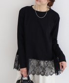 【ピエロ/Pierrot】の裾レースドッキングカットソー 人気、トレンドファッション・服の通販 founy(ファニー) ファッション Fashion レディースファッション Fashion for Women トップス・カットソー Cut & Sew Tops カットソー・ベーシックTシャツ Cut-and-Sewn Tops / Stretch Tees & Basics ドッキング Docking, Mixed Material プチプライス・低価格 Affordable / Budget Price レース Lace, Lace Fabric ロング Long, Long-Length エレガント 上品 Elegant thumbnail 163cm / ブラック / M|ID: prp329100004913274 ipo3291000000036820765