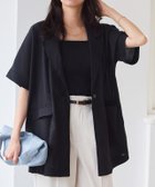 【ピエロ/Pierrot】の接触冷感シアーオーバージャケット ライトアウター レディース 162cm / ブラック / M|ID: prp329100004913315 ipo3291000000036820998