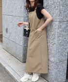 【ピエロ/Pierrot】の軽撥水フロントジップジャンパースカート 163cm / ベージュ / M|ID:prp329100004913328