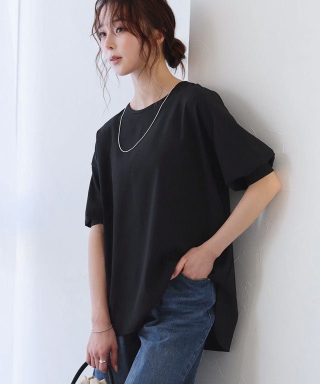 【ピエロ/Pierrot】の【イージーケア】ジョーゼットパフスリーブTブラウス 人気、トレンドファッション・服の通販 founy(ファニー) ファッション Fashion レディースファッション Fashion for Women トップス・カットソー Cut & Sew Tops シャツ・ブラウス・オフィスカジュアル Elegant Blouses & Button-Ups 送料無料 Free Shipping インナー Innerwear シャーリング Shirring, Ruched ショルダー Shoulder, Shoulder Strap シンプル Simple, Minimal ジャケット Jacket, Outerwear ジョーゼット Georgette, Semi-Sheer Fabric スリット Slit, Slit Detail スリーブ Sleeve, Long Sleeve / Short Sleeve デニム Denim, Jeans Material ドレープ Drape, Draping Fabric ドロップ Drop Shoulder, Dropped Style フロント Front, Front Design プチプライス・低価格 Affordable / Budget Price エレガント 上品 Elegant ビジネス 仕事 通勤 Business / Work / Commuting 半袖 Short Sleeve, Half Sleeve other-1|ID: prp329100004919101 ipo3291000000036901626