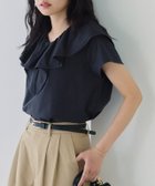 【ピエロ/Pierrot】のイージーケアフリルデザインカットソー 人気、トレンドファッション・服の通販 founy(ファニー) ファッション Fashion レディースファッション Fashion for Women トップス・カットソー Cut & Sew Tops カットソー・ベーシックTシャツ Cut-and-Sewn Tops / Stretch Tees & Basics 送料無料 Free Shipping カットソー Cut and Sewn Top シンプル Simple, Minimal フリル Frill, Ruffle プチプライス・低価格 Affordable / Budget Price エレガント 上品 Elegant thumbnail 162cm / ネイビー / M|ID: prp329100004919103 ipo3291000000036901694