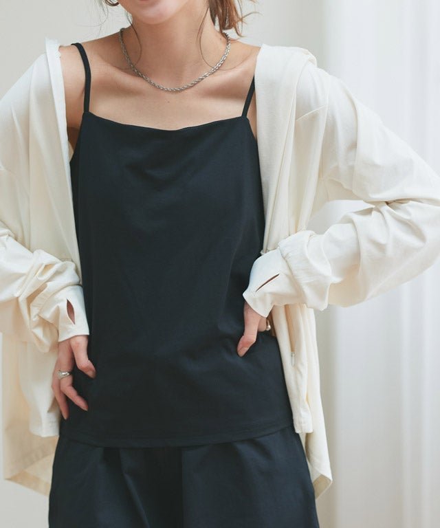 【ピエロ/Pierrot】の【ラッシュガード】カップインキャミソール 人気、トレンドファッション・服の通販 founy(ファニー) 　ファッション　Fashion　レディースファッション　Fashion for Women　トップス・カットソー　Cut & Sew Tops　キャミソール&ノースリーブ　Camisoles & Sleeveless Tops　送料無料　Free Shipping　ウォッシャブル　Machine Washable　キャミソール　Camisole, Spaghetti Strap Top　フィット　Fit, Slim Fit　プチプライス・低価格　Affordable / Budget Price　ラップ　Wrap, Wrap Design　夏　Summer　 other-1|ID: prp329100004926220 ipo3291000000036964477