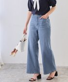 【ピエロ/Pierrot】の接触冷感ストレッチワイドデニム 162cm / ブルー / M|ID: prp329100004926233 ipo3291000000037289028