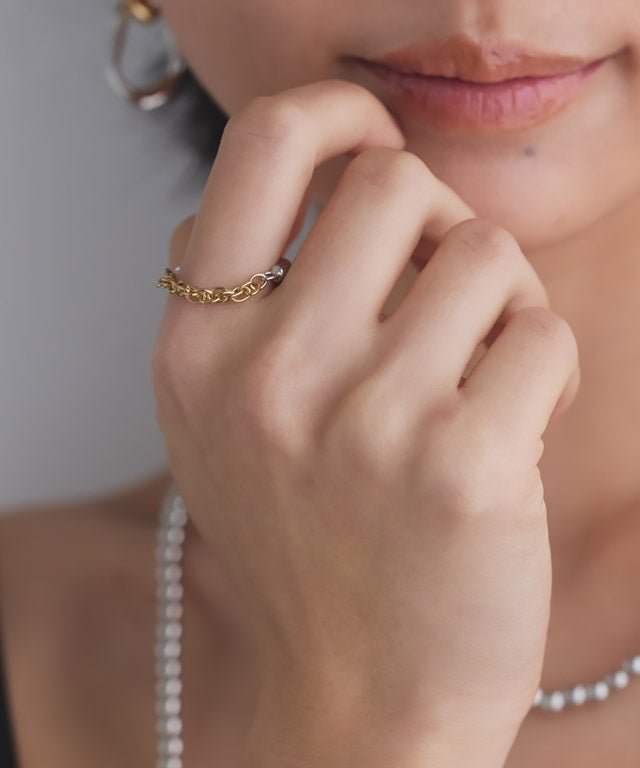 【ピエロ/Pierrot】のRASW チェーンドッキングリング[Pierrot] 人気、トレンドファッション・服の通販 founy(ファニー) 　ファッション　Fashion　レディースファッション　Fashion for Women　送料無料　Free Shipping　アクセサリー　Fashion Accessories　シンプル　Simple, Minimal　チェーン　Chain, Chain Strap　ドッキング　Docking, Mixed Material　ハーフ　Half, Half-Length　プチプライス・低価格　Affordable / Budget Price　 other-1|ID: prp329100004926244 ipo3291000000036964562