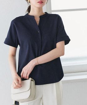 【ピエロ/Pierrot】の接触冷感リネンライクスキッパーブラウス 人気、トレンドファッション・服の通販 founy(ファニー) ファッション Fashion レディースファッション Fashion for Women トップス・カットソー Cut & Sew Tops シャツ・ブラウス・オフィスカジュアル Elegant Blouses & Button-Ups スキッパー Skipper, Open Collar セットアップ Set-Up, Coordinated Outfit プチプライス・低価格 Affordable / Budget Price リネン Linen, Linen Fabric エレガント 上品 Elegant 夏 Summer |ID:prp329100004931818