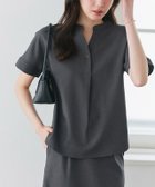 【ピエロ/Pierrot】の接触冷感リネンライクスキッパーブラウス 人気、トレンドファッション・服の通販 founy(ファニー) ファッション Fashion レディースファッション Fashion for Women トップス・カットソー Cut & Sew Tops シャツ・ブラウス・オフィスカジュアル Elegant Blouses & Button-Ups スキッパー Skipper, Open Collar セットアップ Set-Up, Coordinated Outfit プチプライス・低価格 Affordable / Budget Price リネン Linen, Linen Fabric エレガント 上品 Elegant 夏 Summer thumbnail 167cm / チャコール / M|ID: prp329100004931818 ipo3291000000037016317