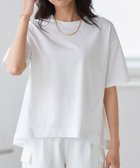 【ピエロ/Pierrot】のバックフレアチュールドッキングTシャツ 162cm / オフホワイト / M|ID:prp329100004931826