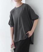 【ピエロ/Pierrot】の【一部予約】【イージーケア】ジョーゼットパフスリーブTブラウス 163cm / チャコール / M|ID:prp329100004931833