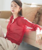 【ピエロ/Pierrot】のシアーボリュームスリーブニットカーディガン シアーボリュームスリーブニットカーディガン|ID: prp329100004931840 ipo3291000000037103771