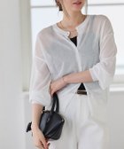 【ピエロ/Pierrot】のシアーボリュームスリーブニットカーディガン 167cm / オフホワイト / M|ID: prp329100004931840 ipo3291000000037288845