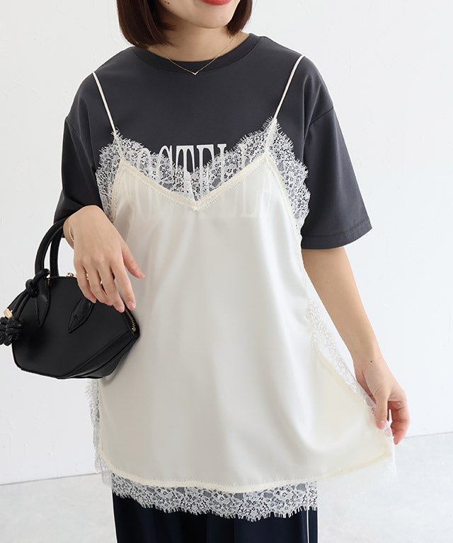 【ピエロ/Pierrot】のサテンレースキャミソール インテリア・キッズ・メンズ・レディースファッション・服の通販 founy(ファニー) 　ファッション　Fashion　レディースファッション　Fashion for Women　トップス・カットソー　Cut & Sew Tops　キャミソール&ノースリーブ　Camisoles & Sleeveless Tops　おすすめ　Recommended / Our Picks　インナー　Innerwear　カットソー　Cut and Sewn Top　サテン　Satin, Glossy Fabric　ジャケット　Jacket, Outerwear　スウェット / スエット　Sweatshirt, Sweatwear　タンク　Tank Top, Sleeveless Top　フェミニン　Feminine, Girly　プチプライス・低価格　Affordable / Budget Price　ベーシック　Basic, Essential　レース　Lace, Lace Fabric　夏　Summer　150cm / アイボリー / M|ID: prp329100004932788 ipo3291000000037024679