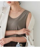 【ピエロ/Pierrot】の【一部予約】【TVスタイリスト りささんコラボアイテム】選べる多機能リブタンクトップ[Pierrot] 162cm / 木影 / モカ / Uネック / M|ID:prp329100004932789