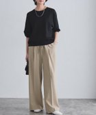 【ピエロ/Pierrot】のRASW 【コーデセット】ルーズニット×ラインパンツset 166cm / ブラック×杢ベージュ / M|ID: prp329100004935888 ipo3291000000037236856