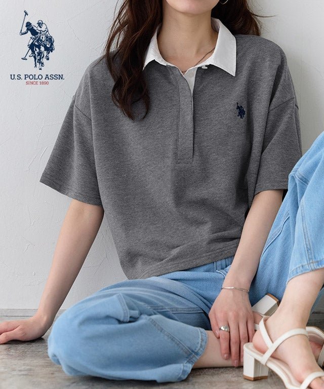 【ピエロ/Pierrot】の【U.S.POLO ASSN.】ライトスウェットポロTシャツ インテリア・キッズ・メンズ・レディースファッション・服の通販 founy(ファニー) 　ファッション　Fashion　レディースファッション　Fashion for Women　トップス・カットソー　Cut & Sew Tops　シャツ・ブラウス・オフィスカジュアル　Elegant Blouses & Button-Ups　レディースパーカー・カジュアルフーディー　Casual Hoodies & Sweatshirts　ロングTシャツ・Tシャツ　Longline T-Shirts & Tees　スウェット・クルーネックトップス　Sweatshirts & Crewnecks / Relaxed Fit Sweat Tops　送料無料　Free Shipping　スウェット / スエット　Sweatshirt, Sweatwear　トレンド　Trend, Trending Now　バランス　Balance, Style Balance　プチプライス・低価格　Affordable / Budget Price　リラックス　Relax, Relaxed Fit　【U.S.POLO ASSN.】ライトスウェットポロTシャツ|ID: prp329100004938412 ipo3291000000037057666