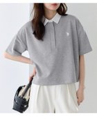【ピエロ/Pierrot】の【U.S.POLO ASSN.】ライトスウェットポロTシャツ 167cm / 杢ライトグレー / M|ID: prp329100004938412 ipo3291000000037103889