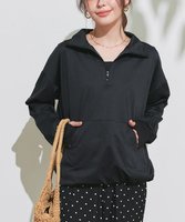 【ピエロ/Pierrot】の【ラッシュガード】ハーフジッププルオーバー 人気、トレンドファッション・服の通販 founy(ファニー) ファッション Fashion レディースファッション Fashion for Women トップス・カットソー Cut & Sew Tops カジュアルプルオーバー・ニットトップス Pullovers & Knit Tops / Casual Pullovers 送料無料 Free Shipping ウォッシャブル Machine Washable バランス Balance, Style Balance フロント Front, Front Design プチプライス・低価格 Affordable / Budget Price ポケット Pocket, Pocket Detail |ID:prp329100004942394