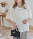 【ピエロ/Pierrot】の【接触冷感/UV/ウォッシャブル】フリルネックタイTブラウス 人気、トレンドファッション・服の通販 founy(ファニー) ファッション Fashion レディースファッション Fashion for Women トップス・カットソー Cut & Sew Tops シャツ・ブラウス・オフィスカジュアル Elegant Blouses & Button-Ups 送料無料 Free Shipping ウォッシャブル Machine Washable カットソー Cut and Sewn Top ジョーゼット Georgette, Semi-Sheer Fabric フリル Frill, Ruffle フレア Flare, Flared プチプライス・低価格 Affordable / Budget Price エレガント 上品 Elegant thumbnail 163cm / オフホワイト / M|ID: prp329100004956714 ipo3291000000037193117