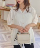 【ピエロ/Pierrot】の【接触冷感/UV/ウォッシャブル】バックフレアVネックTブラウス 163cm / オフホワイト / M|ID: prp329100004956718 ipo3291000000037193147