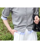 【ピエロ/Pierrot】の接触冷感配色レイヤードカーディガン 人気、トレンドファッション・服の通販 founy(ファニー) ファッション Fashion レディースファッション Fashion for Women トップス・カットソー Cut & Sew Tops カーディガン・羽織り Layered Style Cardigans 送料無料 Free Shipping ウォッシャブル Machine Washable カーディガン Cardigan, Knitwear トレンド Trend, Trending Now ドッキング Docking, Mixed Material フリル Frill, Ruffle プチプライス・低価格 Affordable / Budget Price 夏 Summer 春 Spring thumbnail 163cm / ライトグレー×ブルー / M|ID: prp329100004963468 ipo3291000000037236884