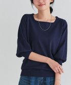 【ピエロ/Pierrot】の【接触冷感/UV/ウォッシャブル】バルーンスリーブニット 162cm / ネイビー / M|ID: prp329100004971404 ipo3291000000037280972