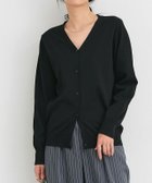 【ピエロ/Pierrot】の【接触冷感/UV/ウォッシャブル】Vネックカーディガン 162cm / ブラック / M|ID: prp329100004971418 ipo3291000000037281037