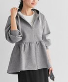 【ピエロ/Pierrot】のダンボールヘムフレアパーカー 162cm / 杢グレー / M|ID: prp329100004971442 ipo3291000000037281158