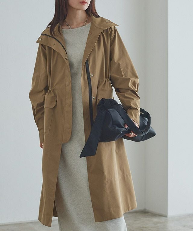 【ピエロ/Pierrot】のRASW スタンドカラーロングライトコート インテリア・キッズ・メンズ・レディースファッション・服の通販 founy(ファウニー) 　ファッション　Fashion　レディースファッション　Fashion for Women　アウター　Coat / Outerwear Collection　コート・ロングコート・ピーコート　Long Coats, Peacoats & More　レディースジャケット・軽アウター　Jackets　送料無料　Free Shipping　プチプライス・低価格　Affordable / Budget Price　[RASW]スタンドカラーロングライトコート|ID: prp329100004971506 ipo3291000000037281461