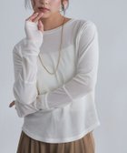 【ピエロ/Pierrot】のECLAM ロングスリーブドッキングシアーカットソー 163cm / オフホワイト / F|ID: prp329100004971516 ipo3291000000037281507