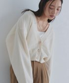 【ピエロ/Pierrot】のECLAM チュールレイヤードニットカーディガン 163cm / アイボリー×アイボリー / M|ID: prp329100004971583 ipo3291000000037281813
