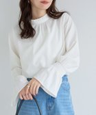 【ピエロ/Pierrot】のフリル襟シャーリングブラウス 167cm / オフホワイト / M|ID: prp329100004971617 ipo3291000000037281951