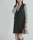 【ピエロ/Pierrot】のウールタッチミニジャンパースカート 大人の最旬トレンドファッション＆コーディネート founy(ファウニー) ファッション Fashion レディースファッション Fashion for Women スカート Skirts シンプル Simple, Minimal トレンド Trend, Trending Now フラップ Flap, Flap Pocket プチプライス・低価格 Affordable / Budget Price ポケット Pocket, Pocket Detail ロング Long, Long-Length エレガント 上品 Elegant thumbnail 167cm / 杢チャコール / M|ID: prp329100004971633 ipo3291000000037282043