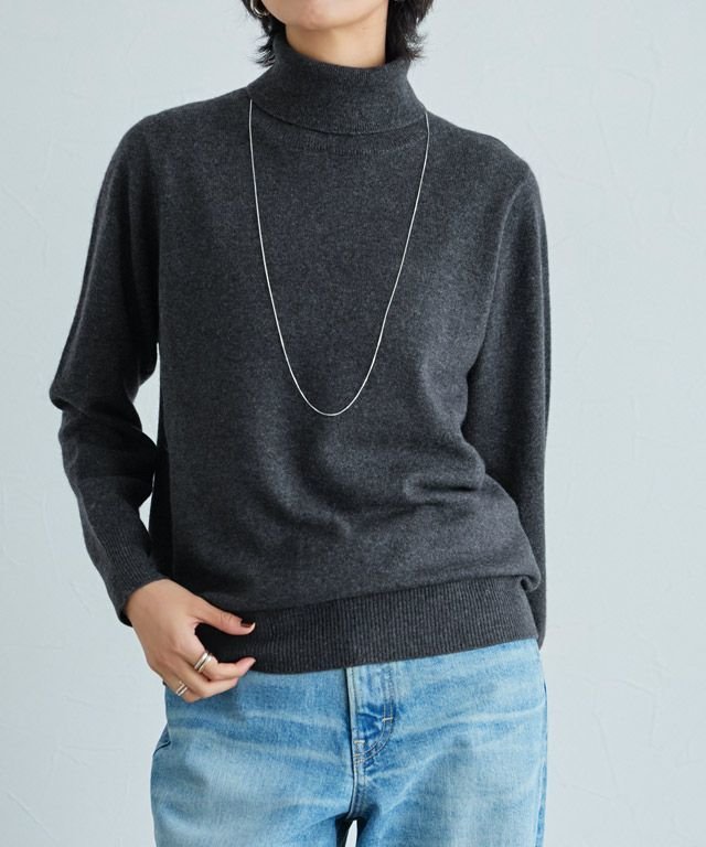 【ピエロ/Pierrot】のRASW カシミヤタートルネックニット インテリア・キッズ・メンズ・レディースファッション・服の通販 founy(ファウニー) 　ファッション　Fashion　レディースファッション　Fashion for Women　トップス・カットソー　Cut & Sew Tops　ニット　Knit Tops & Sweaters　タートルネック・ハイネックトップス　Turtlenecks & High-Neck Tops　送料無料　Free Shipping　シンプル　Simple, Minimal　タートルネック　Turtleneck, High Neck　プチプライス・低価格　Affordable / Budget Price　ベーシック　Basic, Essential　ボトム　Bottoms, Lower Wear　エレガント 上品　Elegant　166cm / 杢チャコール / M|ID: prp329100004971644 ipo3291000000037282087