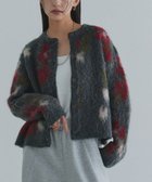 【ピエロ/Pierrot】のECLAM 2way花柄シャギーニットカーディガン [ECLAM] 2way花柄シャギーニットカーディガン|ID: prp329100004971658 ipo3291000000037282149