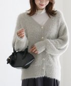 【ピエロ/Pierrot】のゴールドボタンシャギーニットカーディガン 163cm / グレージュ / M|ID: prp329100004971675 ipo3291000000037282222