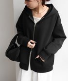 【ピエロ/Pierrot】のダンボールスウェットダブルジップパーカー 大人の最旬トレンドファッション＆コーディネート founy(ファウニー) ファッション Fashion レディースファッション Fashion for Women トップス・カットソー Cut & Sew Tops レディースパーカー・カジュアルフーディー Casual Hoodies & Sweatshirts スウェット・クルーネックトップス Sweatshirts & Crewnecks / Relaxed Fit Sweat Tops プチプライス・低価格 Affordable / Budget Price thumbnail 160cm / ブラック / M|ID: prp329100004971679 ipo3291000000037282246